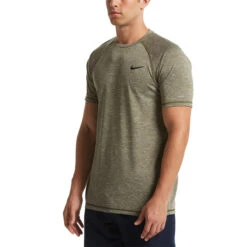 Nike - Short Sleeve Hydroguard T-Shirt (Medium Olive) -Cheap The Best Swimwear Store nike short sleeve hydroguard t shirt medium olive 3