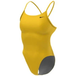 Nike - Solid Hydrastrong Cutout One Piece (Varsity Maize) -Cheap The Best Swimwear Store nike solid hydrastrong cutout one piece varsity maize 6