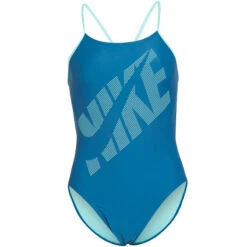 Nike - Tilt Logo Cutout One Piece Swimsuit (Industrial Blue) -Cheap The Best Swimwear Store nike tilt logo cutout one piece swimsuit industrial blue 8
