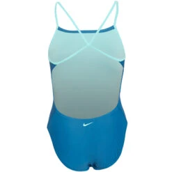 Nike - Tilt Logo Cutout One Piece Swimsuit (Industrial Blue) -Cheap The Best Swimwear Store nike tilt logo cutout one piece swimsuit industrial blue 9
