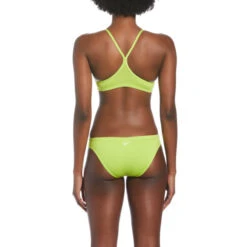 Nike - Women's Essential Racerback Bikini Set (Atomic Green) -Cheap The Best Swimwear Store nike womens essential racerback bikini set atomic green 7