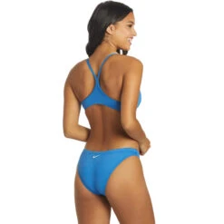 Nike - Women's Essential Racerback Bikini Set (Pacific Blue) -Cheap The Best Swimwear Store nike womens essential racerback bikini set pacific blue 3