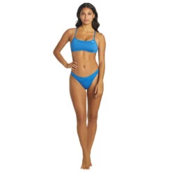 Nike - Women's Essential Racerback Bikini Set (Pacific Blue) -Cheap The Best Swimwear Store nike womens essential racerback bikini set pacific blue 5