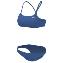 Nike - Women's Essential Racerback Bikini Set (Pacific Blue) -Cheap The Best Swimwear Store nike womens essential racerback bikini set pacific blue 6