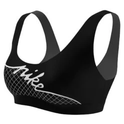 Nike - Women's Grid Scoop Neck Bikini Top (Black) -Cheap The Best Swimwear Store nike womens grid scoop neck bikini top black 3