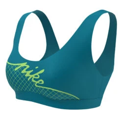 Nike - Women's Grid Scoop Neck Bikini Top (Chlorine Blue) -Cheap The Best Swimwear Store nike womens grid scoop neck bikini top chlorine blue 3