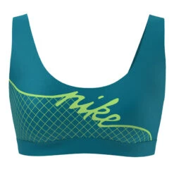 Nike - Women's Grid Scoop Neck Bikini Top (Chlorine Blue) -Cheap The Best Swimwear Store nike womens grid scoop neck bikini top chlorine blue 5