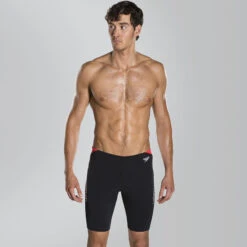 Speedo - Boom Splice Endurance Jammer - Black/White -Cheap The Best Swimwear Store speedo boom splice endurance jammer black white 3