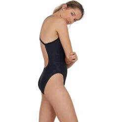 Speedo - Boomstar Turnback Swimsuit - Black/Grey -Cheap The Best Swimwear Store speedo boomstar turnback swimsuit black grey 3