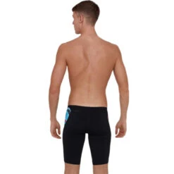 Speedo - ColourSplash V-Cut Jammer - Black/Red/Blue -Cheap The Best Swimwear Store speedo coloursplash v cut jammer black red blue 5