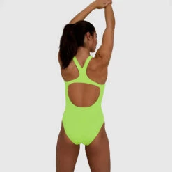 Speedo - Essential Endurance Plus Medalist Swimsuit - Yellow -Cheap The Best Swimwear Store speedo essential endurance plus medalist swimsuit yellow 4