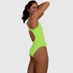 Speedo - Essential Endurance Plus Medalist Swimsuit - Yellow -Cheap The Best Swimwear Store speedo essential endurance plus medalist swimsuit yellow 5