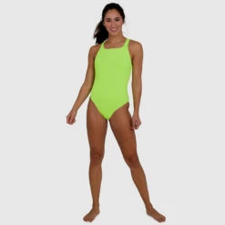 Speedo - Essential Endurance Plus Medalist Swimsuit - Yellow -Cheap The Best Swimwear Store speedo essential endurance plus medalist swimsuit yellow 7