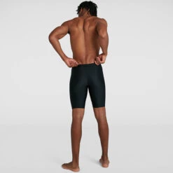 Speedo - Hexagonal Tech Placement Jammer - Black/Grey -Cheap The Best Swimwear Store speedo hexagonal tech placement jammer black grey 4