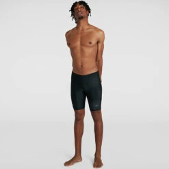 Speedo - Hexagonal Tech Placement Jammer - Black/Grey -Cheap The Best Swimwear Store speedo hexagonal tech placement jammer black grey 5