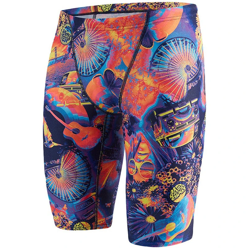 Speedo - High Five Flash Allover Print - Mens Competition V Jammer 1 Speedo - High Five Flash Allover Print - Mens Competition V Jammer