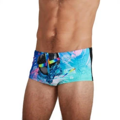 Speedo - Men's 17cm Club Training Placement Brief - Black/Blue -Cheap The Best Swimwear Store speedo mens 17cm club training placement brief black blue 5