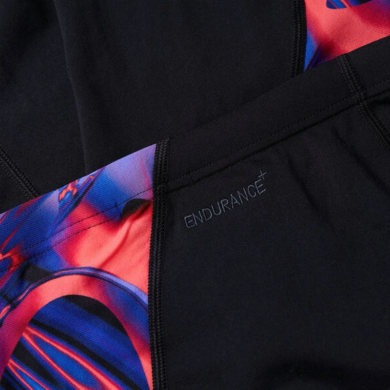 Speedo - Mens Allover Digital V-Cut Jammer - Black/Red 9 Speedo - Mens Allover Digital V-Cut Jammer - Black/Red - Image 9