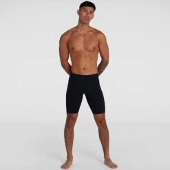 Speedo - Mens Boom Logo Splice Jammer - Black/Grey -Cheap The Best Swimwear Store speedo mens boom logo splice jammer black grey 6