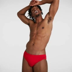 Speedo - Men's Essentials Endurance+ 7cm Brief - Red -Cheap The Best Swimwear Store speedo mens essentials endurance 7cm brief red 3