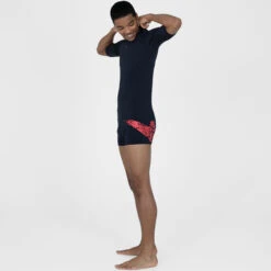 Speedo - Mens Short Sleeve Rash Top - Navy -Cheap The Best Swimwear Store speedo mens short sleeve rash top navy 6