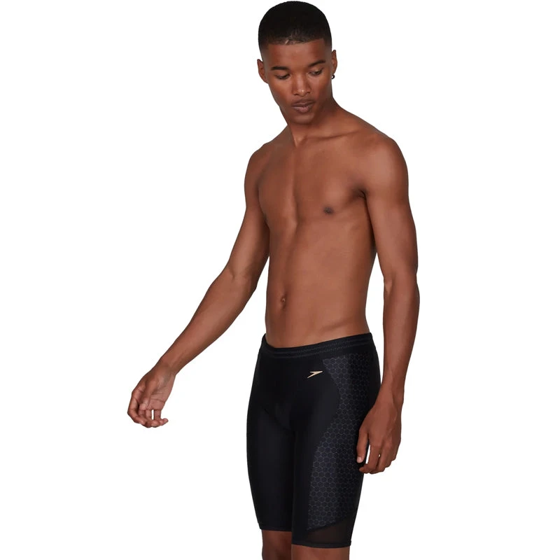 Speedo - Mesh Placement Jammer - Black/Grey 1 Speedo - Mesh Placement Jammer - Black/Grey