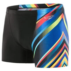 Speedo - Mirrorflash Allover Digital V Panel Aqua Shorts - Black/Psycho Red -Cheap The Best Swimwear Store speedo mirrorflash allover digital v panel aqua shorts black psycho red 4