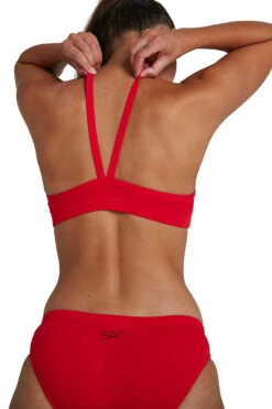 Speedo - Womens Essential Endurance Plus Thinstrap Bikini - Red -Cheap The Best Swimwear Store speedo womens essential endurance plus thinstrap bikini red 11