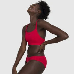 Speedo - Womens Essential Endurance Plus Thinstrap Bikini - Red -Cheap The Best Swimwear Store speedo womens essential endurance plus thinstrap bikini red 7