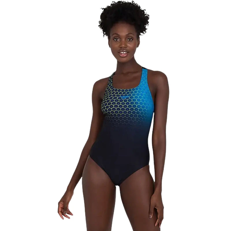 Speedo - Women's Placement Medalist Swimsuit - Black 1 Speedo - Women's Placement Medalist Swimsuit - Black