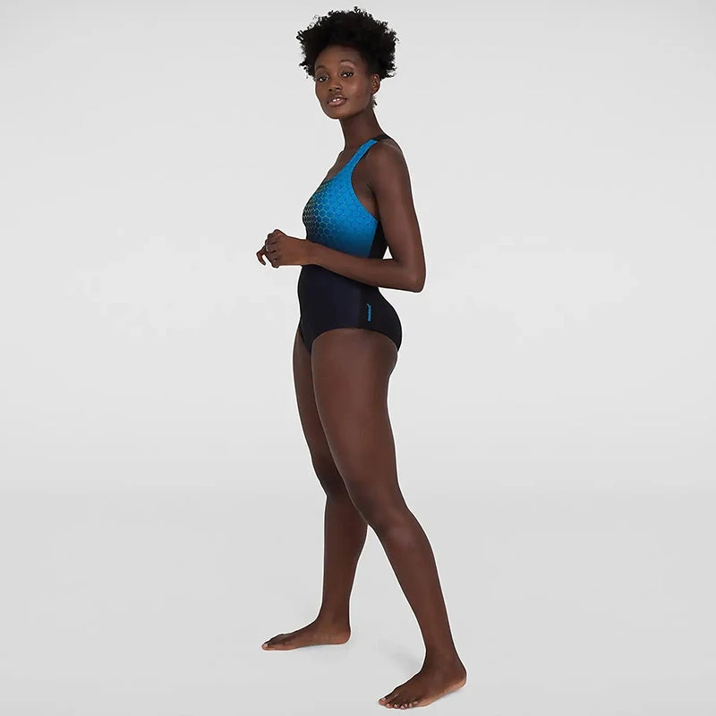 Speedo - Women's Placement Medalist Swimsuit - Black 5 Speedo - Women's Placement Medalist Swimsuit - Black - Image 5