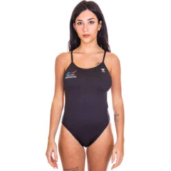 TYR - GB British Swimming Cutoutfit Ladies Swimsuit - Black