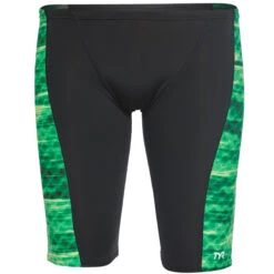 TYR - Men’s Castaway Hero Jammer Swimsuit - Green -Cheap The Best Swimwear Store tyr men s castaway hero jammer swimsuit green 4