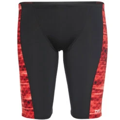 TYR - Men’s Castaway Hero Jammer Swimsuit - Red -Cheap The Best Swimwear Store tyr men s castaway hero jammer swimsuit red 4