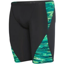 TYR - Men’s Hydra Blade Jammer Swimsuit - Green -Cheap The Best Swimwear Store tyr men s hydra blade jammer swimsuit green 3