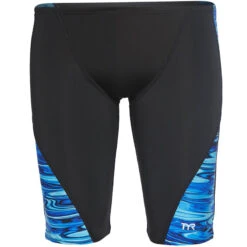 TYR - Men’s Hydra Blade Jammer Swimsuit - Blue -Cheap The Best Swimwear Store tyr mens hydra jammer swimsuit blue 4
