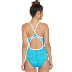 TYR - Sandblasted Diamondfit Ladies Swimsuit - Turquoise/White -Cheap The Best Swimwear Store tyr sandblasted diamondfit ladies swimsuit turquoise white 3