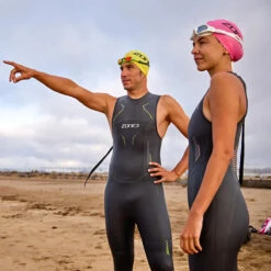 Zone3 - Mens Sleeveless Vision Wetsuit - Black/Green -Cheap The Best Swimwear Store zone3 mens sleeveless vision wetsuit black green 9